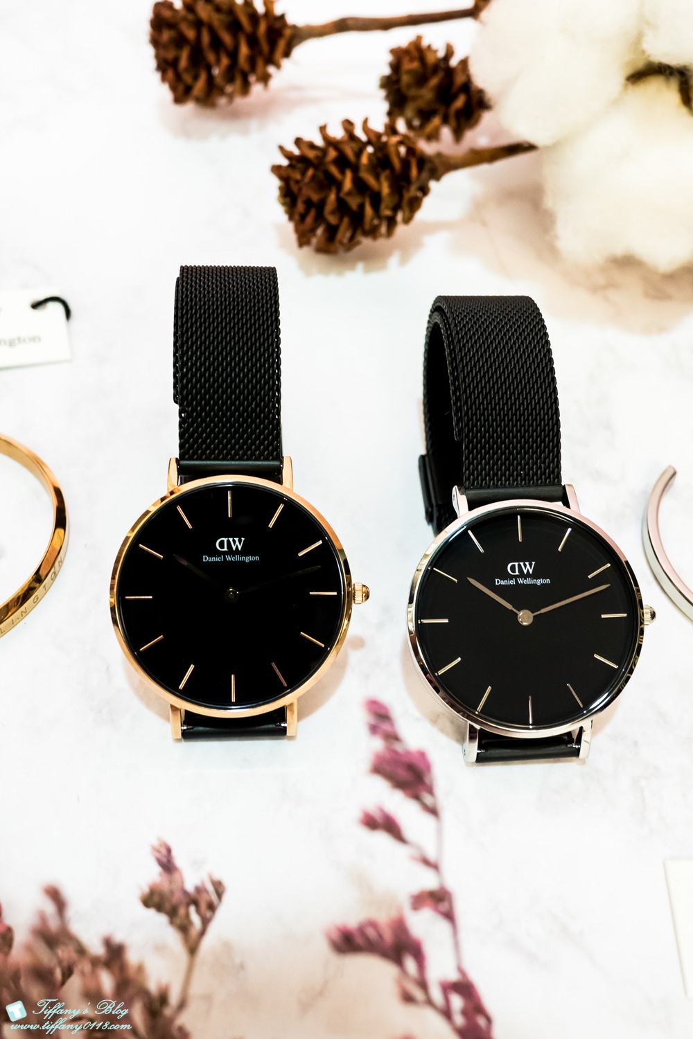 [DW手錶折扣碼] DW黑色網眼錶帶款/Classic Ashfield黑錶系列個性款!!(粉絲專屬折扣碼)