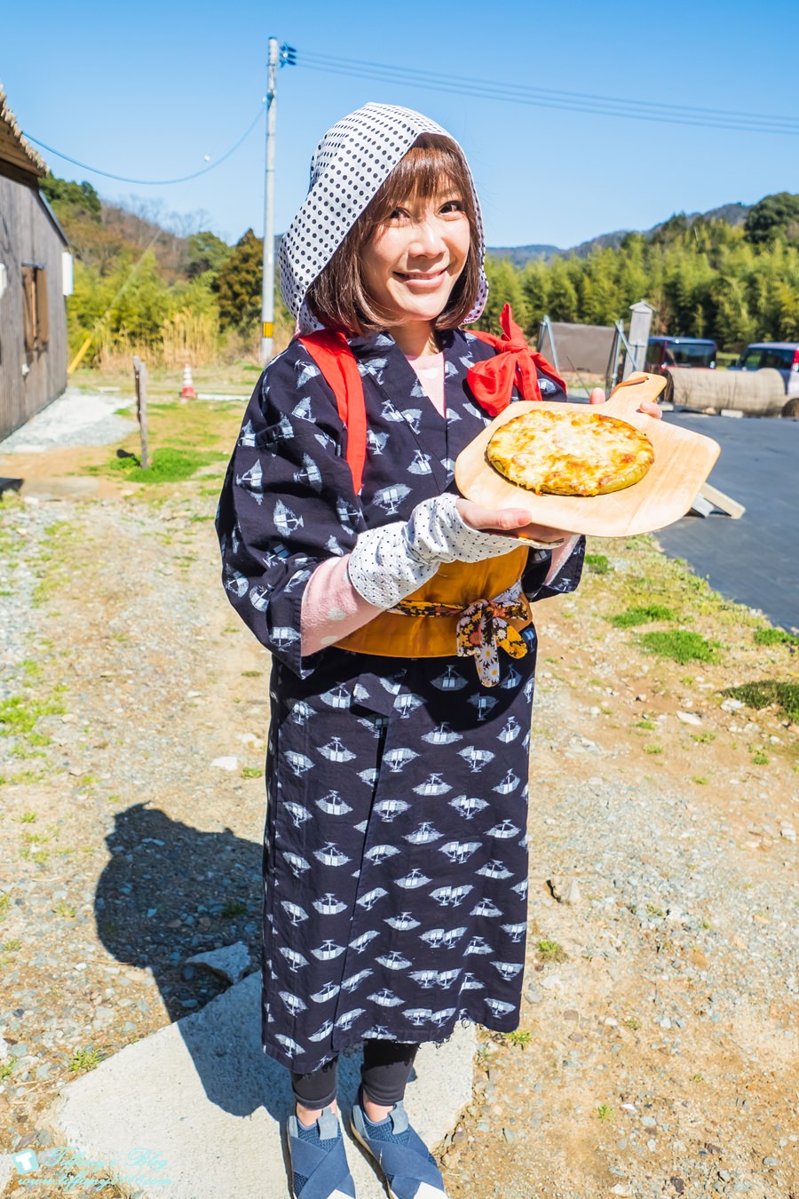 [日本‧島根]扇原茶園/可DIY茶披薩適合親子旅遊/還能變裝採茶女超有趣