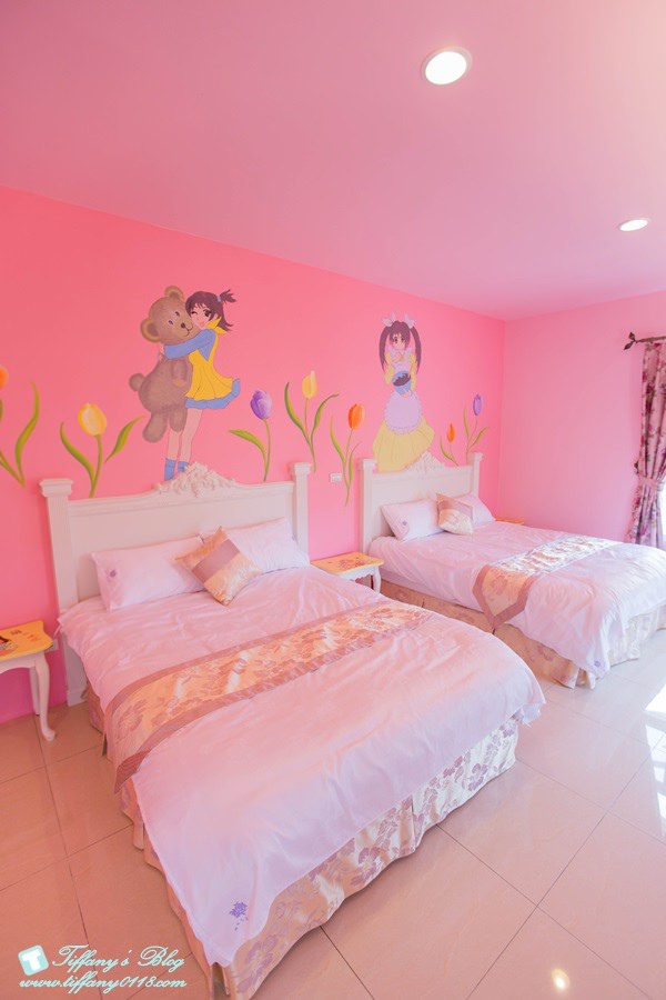 『宜蘭民宿推薦‧礁溪』♥ 蝶古巴特風情畫手作民宿。來到公主的粉紅色城堡感受充滿藝術與人情味的夢境世界吧!
